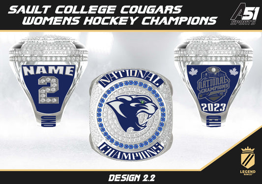 Sault College Women's Hockey Championship Ring - ORDER EXTENDED UNTIL SEPT 8th